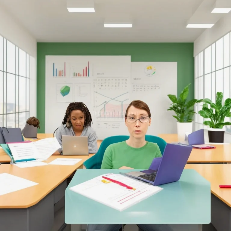 Illustration of individuals engaging in a structured personal growth program